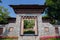 Bhutan style door and wall entrance