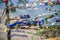 Bhutanese prayer flags commonly hang aound in Bhutan