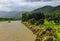 Bhutanese village near the river at Punakha, Bhutan