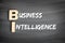 BI - Business Intelligence acronym, business concept on blackboard