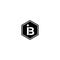 BI and IB I or B Initial Letters Hexagon Shape Mogogram Logo Design