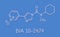 BIA 10-2474 experimental drug molecule. Fatty acid amide hydrolase FAAH inhibitor that caused severe adverse events in a.