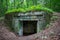 Bialy Bor, zachodniopomorskie / Poland - June 28, 2019: Strengthening of the Pomeranian embankment in Central Europe. Bunker from