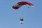 Bialystok Poland 4 June 2016. Paratrooper during jump