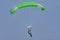 Bialystok Poland 4 June 2016. Paratrooper during jump