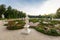 Bialystok, Poland - September 17, 2018: Beautiful gardens of the Branicki Palace in Bialystok, Poland. Bialystok  is the largest