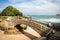 Biarritz, France - October 4, 2017: tourists sightseeing wonderful touristic Biarritz on atlantic coast, Basque Country