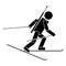 Biathlon. Flat icon