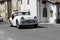 Bibbiano-Reggio Emilia Italy - 07 15 2015 : Free rally of vintage cars in the town square Triumph TR2 Cars