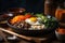 Bibimbap Bliss: A Delicious Plate of Korean Goodness. Generative Ai