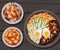 bibimbap japanese food in table