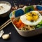 Bibimbap. Mixed rice with meat and vegetables.