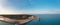 Bibione lighthouse at sunset from above