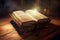 Bible ancient light. Generate Ai
