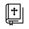 Bible Book Icon Vector Illustration Design