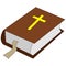 Bible concept line icon. Bible concept outline symbol design.