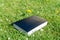 Bible on grass
