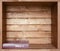 Bible in old wooden shelf