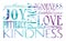 Bible quote of the fruits of the spirit in elegant typography with gradient purple, blue and aqua teal colors