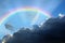 Bible rainbow storm cloud