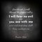 Bible verse from psalm 23, i will fear no evil