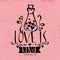 Biblical illustration. Christian typographic. Love is kind, 1 Corinthians 13:4.