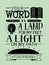 Biblical lettering Your word is a lamp for my feet, a light on my path.