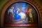 Biblical paintings in the temple. Bukovina in Ukraine