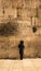 A at the biblical Wailing Wall in Jerusalem, Israel, Middle East