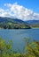 Bicaz dam: mountain spring lake