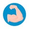 Biceps icon. isolated on white background.