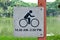 Bicycle allow sign