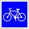 Bicycle allowed road sign