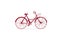 Bicycle animation. Animated sketch drawn bicycle isolated on white background