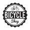 Bicycle Badge/Label. Custom hipster Bike Shop rent