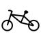 Bicycle black icon design vector