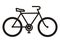 Bicycle, black silhouette