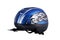 Bicycle blue helmet.