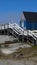 bicycle, blue house, wooden stairs, Nuuk, Greenland