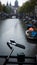 bicycle on a bridge over a channel in amsterdam