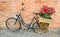 Bicycle carrying flowers