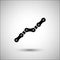 Bicycle chain. Bicycle accessories vector icon.