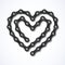 Bicycle chain heart