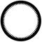 Bicycle chainring, Cogwheel Flat gear in black