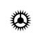 Bicycle Crank, Bike Chainwheel Star Vector Icon