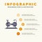 Bicycle, Cycle, Exercise, Bike, Fitness Infographics Presentation Template. 5 Steps Presentation