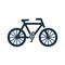 Bicycle, cycling, travel icon. Gray vector graphics