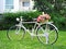 bicycle decorative in the garden
