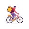 Bicycle Delivery Courier Man