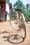 Bicycle on dirt street in home